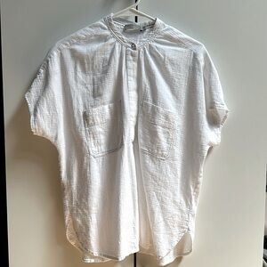 Vince - white cotton gauze shirt - medium